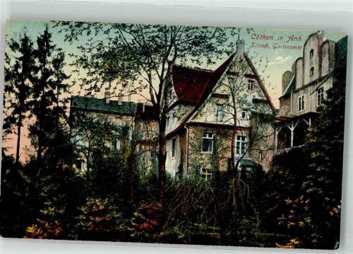 06366 O4370 Köthen , Anh - Schloss Gartenseite