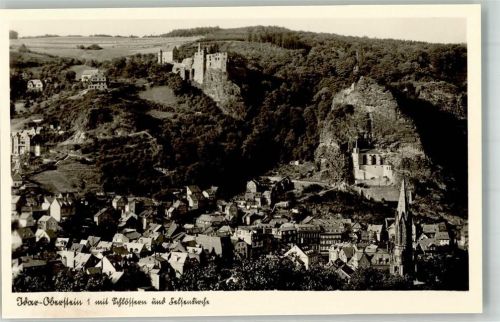 Idar-Oberstein Mit Schlössern u. Felsenkirche Foto Original aus Archiv eines Ansichtskartenverlags