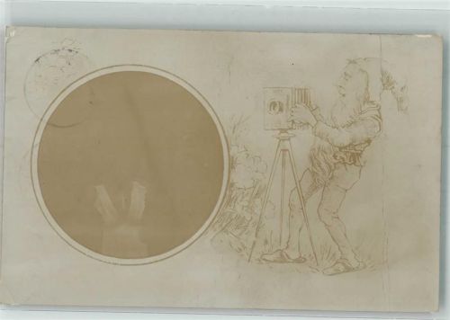 1914 Zwerg Frau Fotomontage
