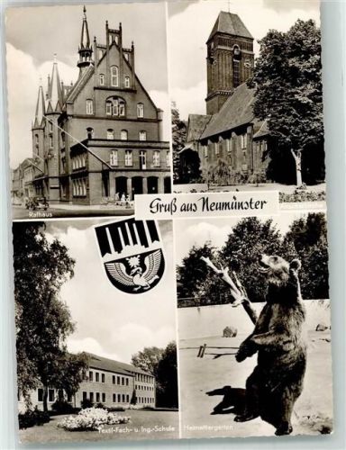 Neumünster Bär Textil-Fachschule Ingenieursschule Rathaus