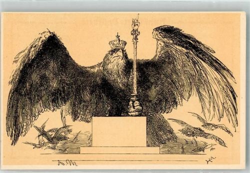 sign. von Menzel, Adolf Reichsadler mit Krone und Zepter Nr. 92
