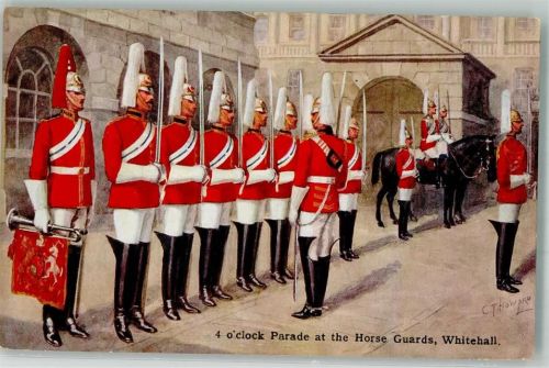 London Parade Horse Guards Whitehall Uniform sign. Howard C.F. Pferde