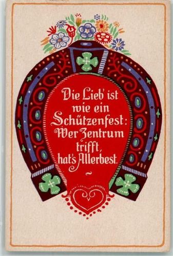 Hufeisen Kleeblätter F.A.K. Serie 8 Nr.9