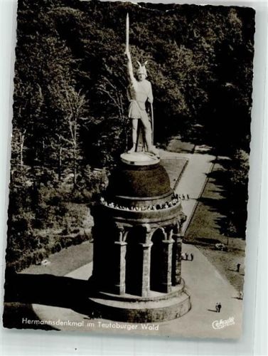 Detmold 1966 Fliegeraufnahme Herrmanns- Denkmal