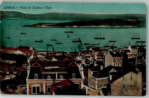 Lisboa 1913 Tejo Hafen
