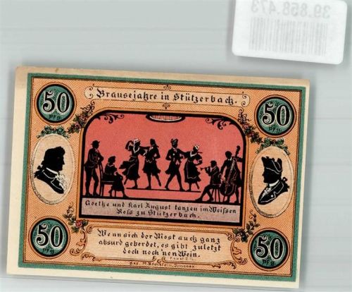 Stützerbach 1921 50 Pfennig Brausejahre
