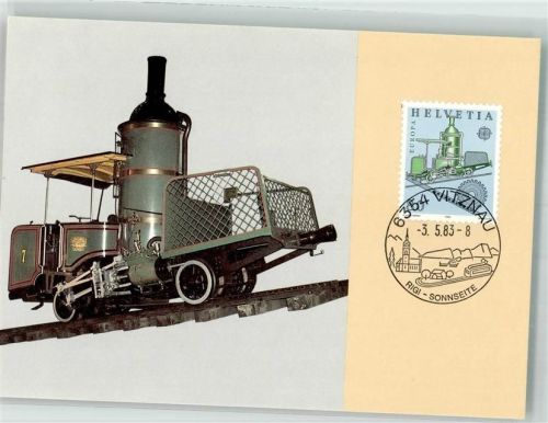 1983 Vitznau-Rigi Schweiz + Sonderbriefmarke