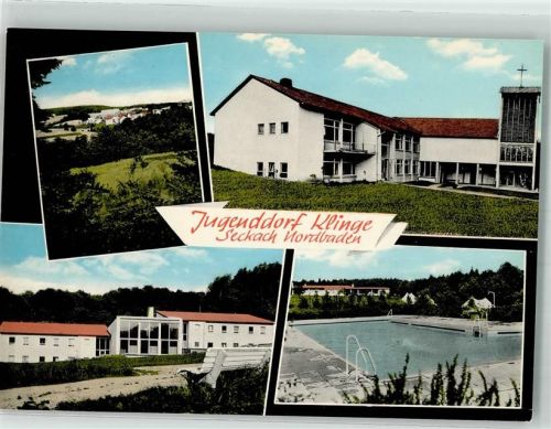 Jugenddorf Klinge Haus Odenwald Schwimmbad St. Bernhard Kirche Fotograf Alfred Dittmann