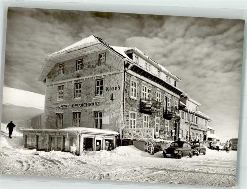 Belchen VW Käfer vor dem Hotel Gasthaus Belchenhaus Hüttenstempel Belchenhaus