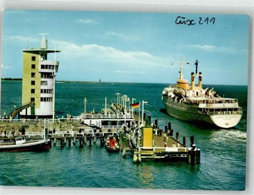 Cuxhaven An der alten Liebe Leuchtturm Hafen Dampfschiff