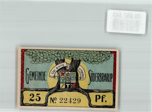 Süderbrarup 1921 25 Pfennig Der dänische König im Kampf mit einem deutschen Drachen