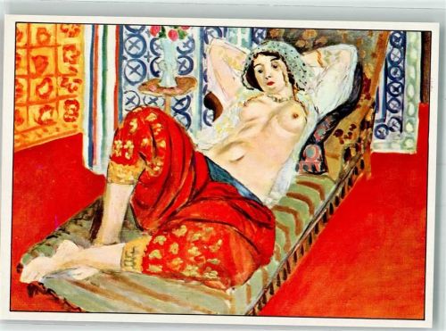 Odaliske mit roter Hose sign. Matisse Henri keine AK