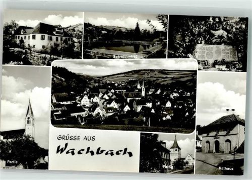 Wachbach Schloss Schwimmbad Denkmal Rathaus