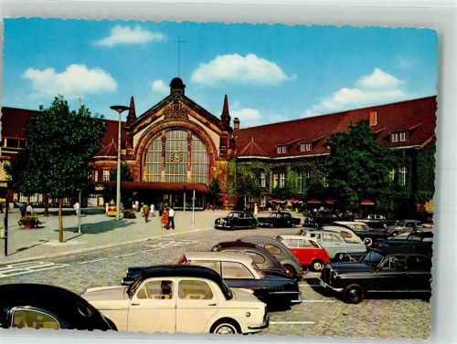 Osnabrück 1967 Hauptbahnhof Auto
