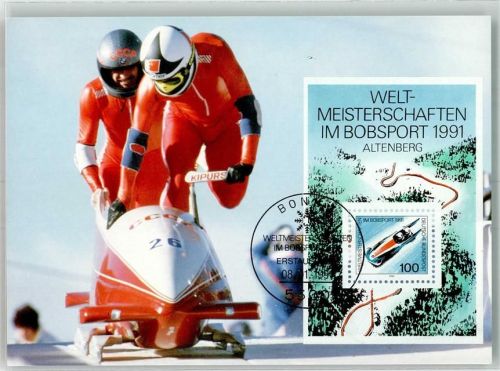 Altenberg 1991 Weltmeisterschaften SST Philatelie