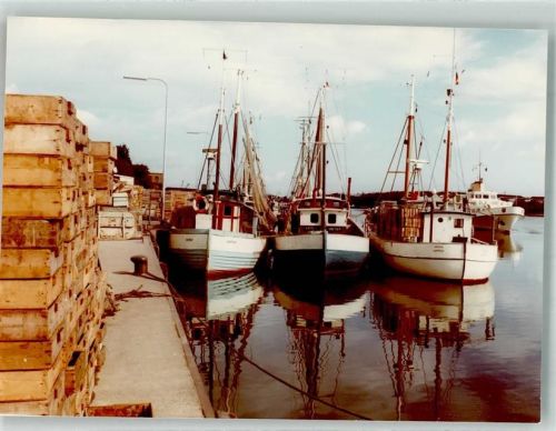 Kappeln Fischkutter Hafen Ort handschriftlich