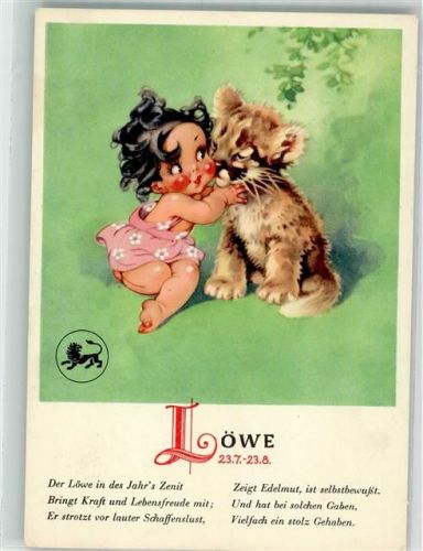 Löwe Kind mit einem Löwenbaby