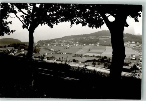 Rimbach Bank unter Bäumen mit Blick auf den Ort Foto Original aus Archiv eines Ansichtskartenverlags Ort handschriftlich