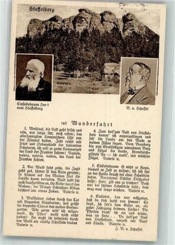 Staffelberg 1933 Gedicht Wanderfahrt