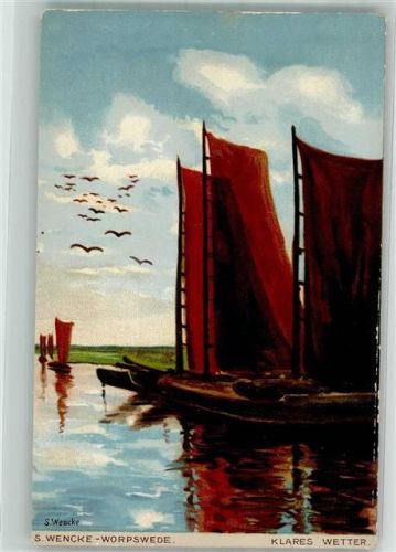S. Wencke : klares Wetter , Segelboote
