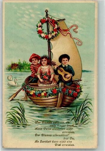1917 Kinder Blumenkorso Gitarre Vers Poesie Verlag G.G.K. Nr. 709