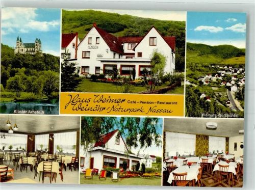 Weinähr Cafe Pension Gasthaus Haus Weimer im Gelbachtal mit Kloster Arnstein