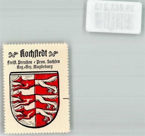 Kochstedt Freist. Preußen Prov Sachsen Reg. Bez. Magdeburg