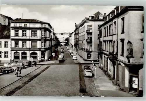 Aschaffenburg Luitpoldstrasse Hypohaus Auto LKW Gasthaus Bauernschänke