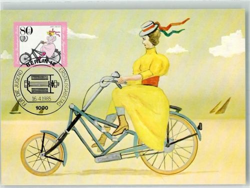 Neukölln 1985 Jaray-Rad von 1925 Erstausgabe Ort lt. Sonderstempel