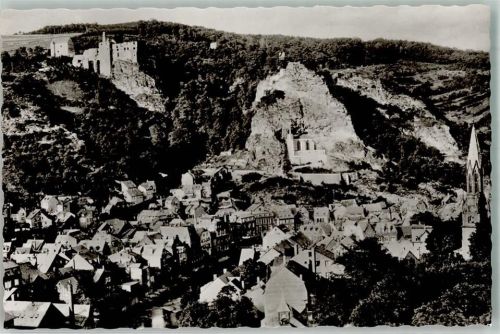 Idar-Oberstein Schloss u. Felsenkirche Foto Original aus Archiv eines Ansichtskartenverlags