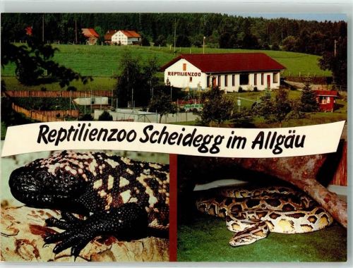 Scheidegg Tigerpython Gila Krustenechse Reptilienzoo