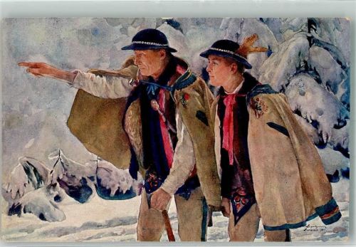 sign. Augustynowicz A. Winter Gorale Montagnards