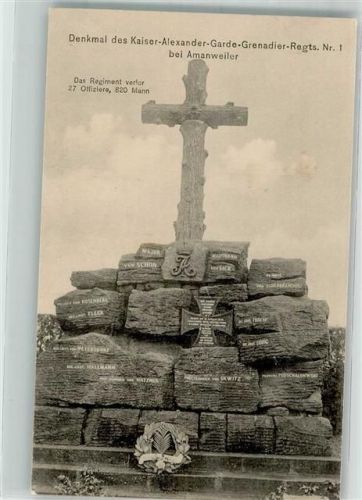 Amanvillers Monument des Kaiser-Alexander-Garde-Grenadier-Regimentes Nr. 1 Reichseinigungskriege