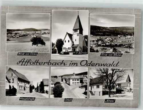 Affolterbach Kirche Gasthaus Krone Hauptstrasse Schule