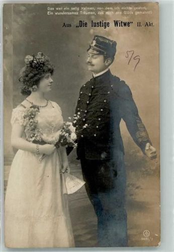 1907 Die lustige Witwe II Akt Nachgebühr