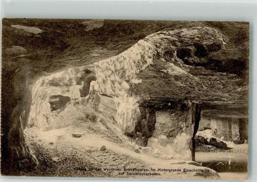 1916 Westfront WK I Steinbruch Feldpost 38 Infanterie Division