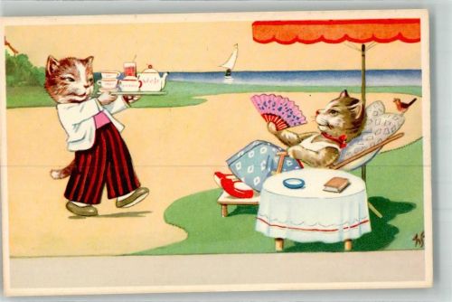 Katzen vermenschlicht Colorprint B 166
