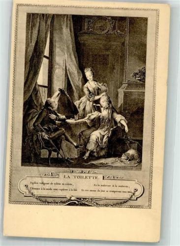 Freudeberg Gemälde AK La Toilette Papillon