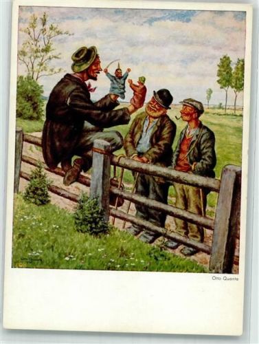 sign. Quante Otto Kasperltheater Punch u. Judy Verlag Hanfstaengel Nr. 294