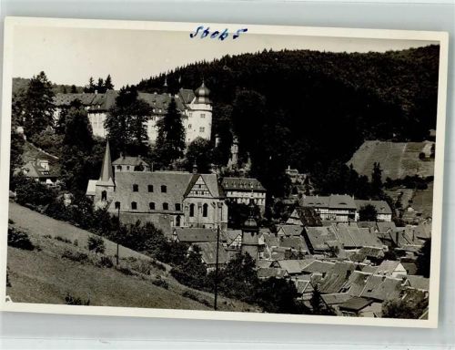 06547 O4713 Stolberg Harz FOTO KEINE AK Schloss und Sankt Martini Kirche Ort handschriftlich