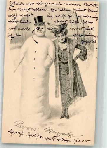 1904 Neujahr Frau Verlag Stroefers Serie 339 Nr.1