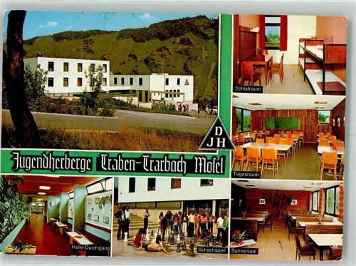 Traben-Trarbach 1981 Pension Jugenherberge Schachspiel