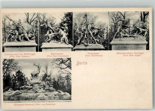 Tiergarten Denkmal Jagdszenen