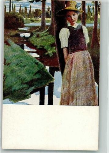 Nr. 72 sign. Keller-Reutlingen : Die Amper Frauenbildnis