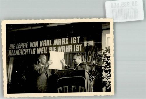 Altenburg 1954 Betriebsversammlung des FDGB Ort lt. Fotograf