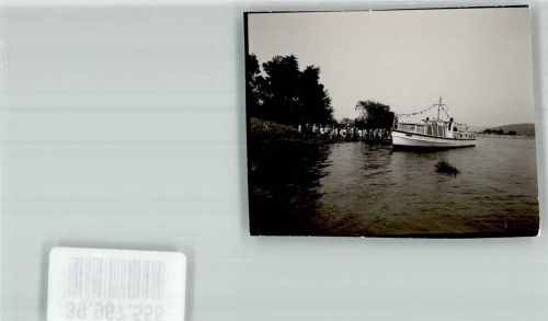 Langscheid Motorschiff Ort handschriftlich Foto Original aus Archiv eines Ansichtskartenverlags