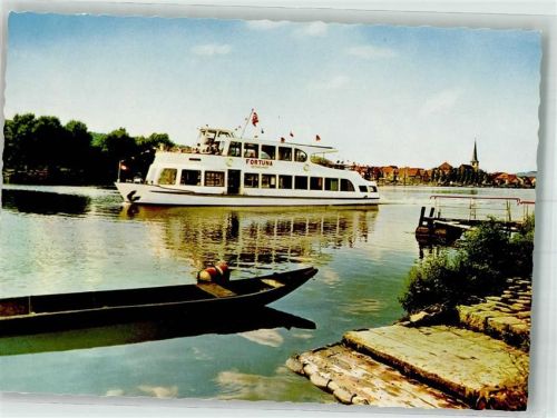 Veitshöchheim Fahrgastschiff MS Fortuna der Reederei Heinrich Herbert auf dem Main