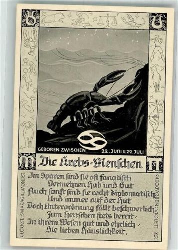 Die Krebs Menschen Rückseite Text
