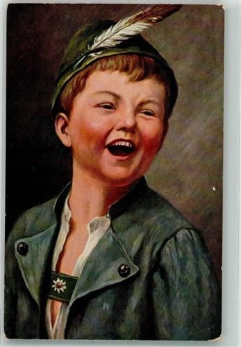 1916 Junge mit Trachtenhut und Trachtenjacke T.S.N. Serie 1279 KuK-Feldpost WK I