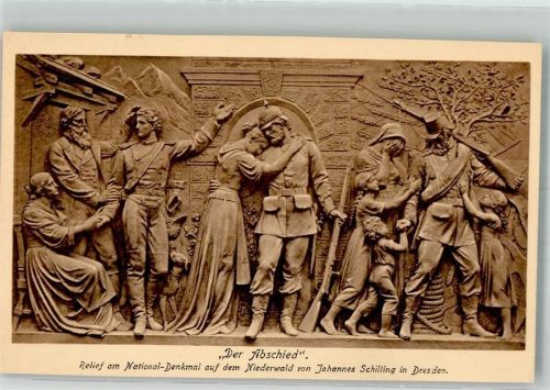 Der Abschied Relief am National Denkmal a.d. Niederwald